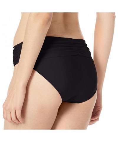 Women's Standard Mid Rise Full Coverage Bikini Bottom Bathing Suit Black 2 $20.94 Swimsuits