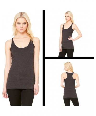 Damn Gina Lawrence Triblend Racerback Tank Top for Women Heather Grey $11.00 Tanks