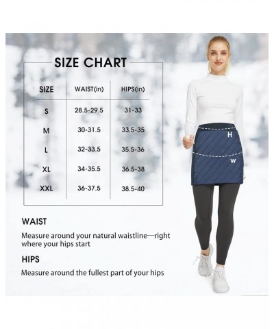 FitsT4 Women's Puffer Skirts Lightweight Quilted Sport Skorts Insulated Warm Snow Skirts Hiking Running Golf Black $18.13 Skirts