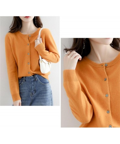 Women Cardigans Cute Plus Size Front Zip Chunky Lightweight Cardigan Sweaters Fall Clothes Qa27-orange $21.41 Sweaters