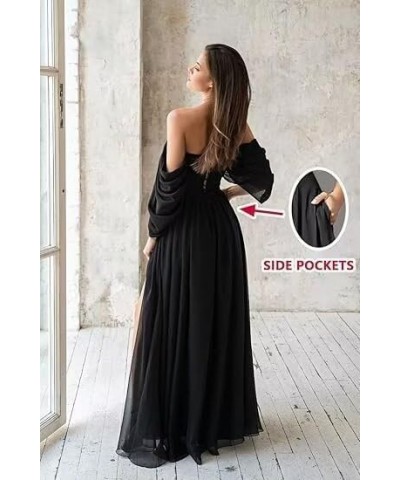 Women's Sweetheart Bridesmaid Dresses with Slit Pleated A Line Formal Evening Dress with Pockets Lavender $30.97 Dresses