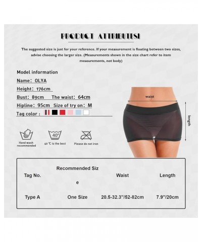 Womens Semi See-Through Pencil Micro Mini Skirt Ice Silk Package Hip Short Skirt for Party Nightout Wear 3 Black $8.60 Skirts