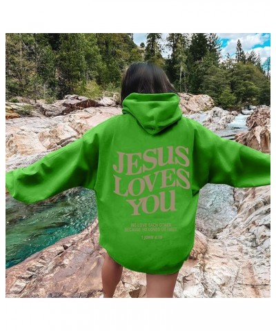 Oversized Hoodie for Women Thankful Grateful Blessed Christian Hooded Hoodies Causal Sweatshirts with Pocket Pullover 04-gree...