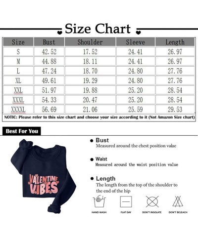 Valentine's Day Sweatshirts for Women, Warm Fleece Lined Love Heart Graphic Pullover Crewneck Long Sleeve Shirts B-gray $13.7...