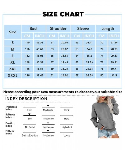 Crewneck Sweatshirts for Women Casual Basic Pullover Long Sleeve Solid Color Winter Tops Outfits with Pockets 2023 E019- Pink...