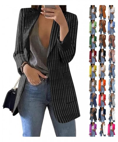 Oversized Blazer Jackets for Women Long Sleeve Open Front Work Office Suit Jacket Casual Lapel Loose Business Jacket A21-army...
