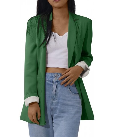 Oversized Blazer Jackets for Women Long Sleeve Open Front Work Office Suit Jacket Casual Lapel Loose Business Jacket A21-army...