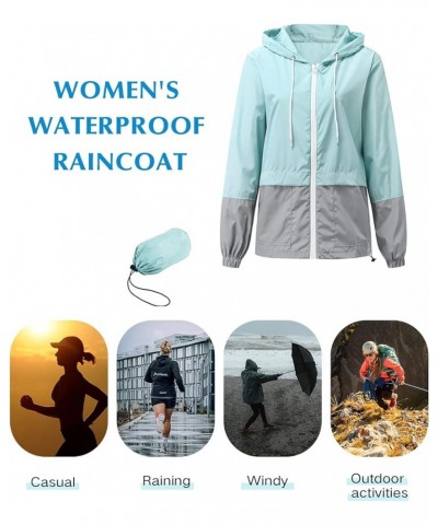 Lightweight Rain Jackets for Women Waterproof Raincoat with Hood Windbreaker Jacket Women Packable Rain Coats Z Pink Grey $13...