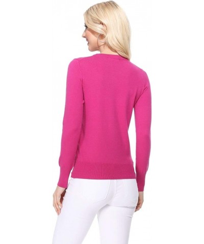 Women's Knit Sweater Pullover – Long Sleeve Crewneck Basic Classic Casual Knitted Soft Lightweight T-Shirt Top Royal Blue $10...