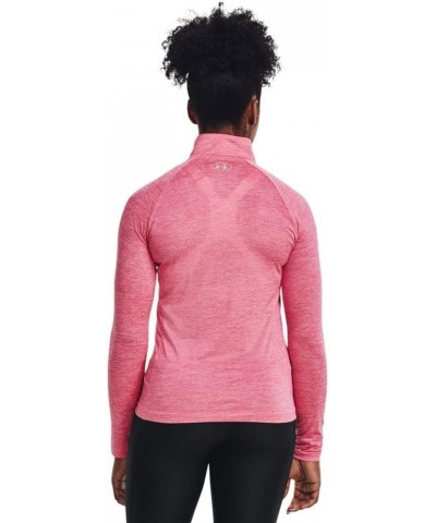 UA Tech™ Twist ½ Zip Retro Pink (676)/Metallic Silver $15.64 Activewear