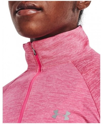 UA Tech™ Twist ½ Zip Retro Pink (676)/Metallic Silver $15.64 Activewear