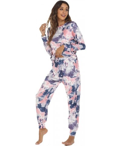 Comfy Pajamas for Women Set Nightgowns Pajama Sets for Women Shorts And Tank Top Night Gowns for Women Long Sleeve B-blue $9....