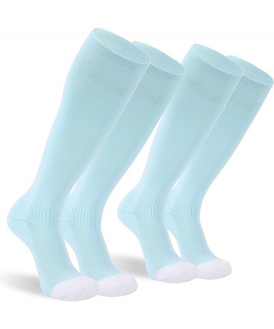 Baseball Socks, 2/3 Pack Multi-Sport Athletic Soccer Softball Football Socks for Youth Adult 4 Size 2 Pairs Light Blue $10.25...