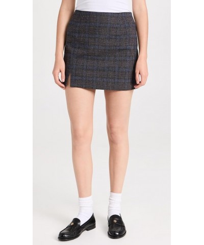 Women's Wool-Blend Mini Skirt in Plaid Mini Glen Plaid $37.53 Skirts