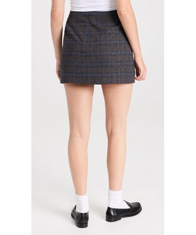 Women's Wool-Blend Mini Skirt in Plaid Mini Glen Plaid $37.53 Skirts