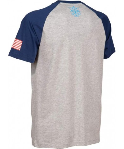 Bishamon USA Raglan Short Sleeve T-Shirt Medium Grey Melange $12.91 T-Shirts