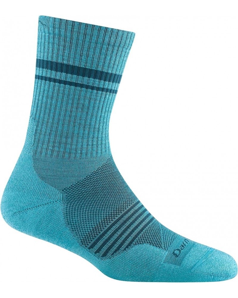 Darn Tough Women's Element Micro Crew Lightweight with Cushion Sock (Style 1114) - Cyan $14.01 Activewear