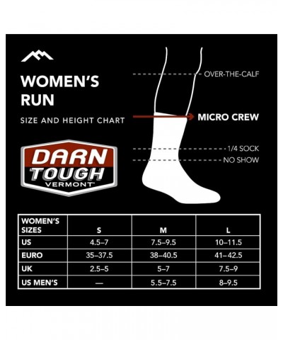 Darn Tough Women's Element Micro Crew Lightweight with Cushion Sock (Style 1114) - Cyan $14.01 Activewear