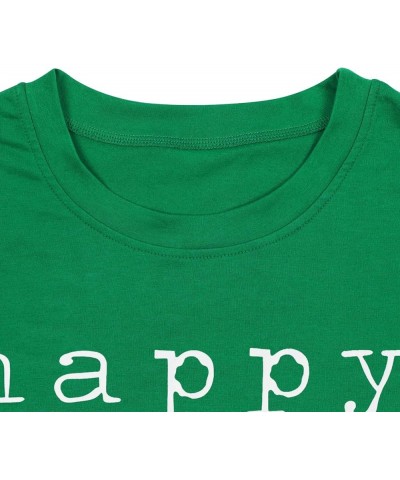 One Lucky Mama St Patricks Day Shirt Women Funny Shamrock Clover Graphic Short Sleeve Mama Tshirt Top Green-01 $15.59 T-Shirts