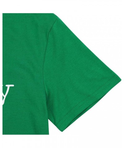 One Lucky Mama St Patricks Day Shirt Women Funny Shamrock Clover Graphic Short Sleeve Mama Tshirt Top Green-01 $15.59 T-Shirts