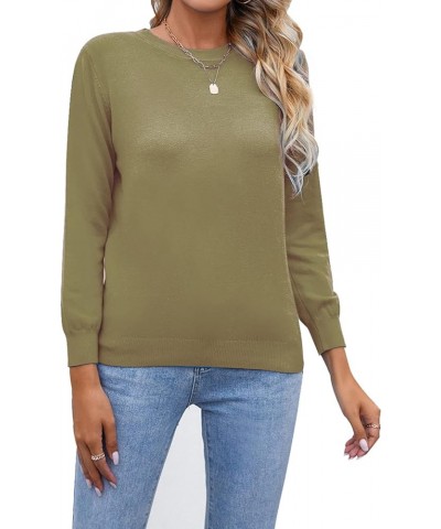 Womens Short Sleeve Sweaters Tops Summer Lightweight Pullover Sweater Knit Shirt Blouse 413-grass Green $11.50 Sweaters