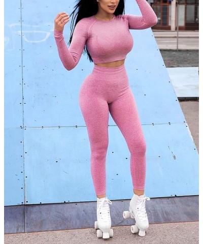 Women's High Waist Workout Seamless Scrunch Booty Leggings Butt Lift Gym Fitness Girl Sport Active Yoga Pants 1 Dot Contourin...