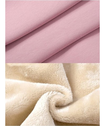 Women's Long Sleeve Fleece Lined Sweatshirt Casual Winter Warm Sherpa Hoodie Pullover Pink $16.45 Hoodies & Sweatshirts