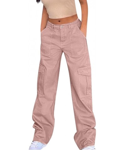 Cargo Pants Women High Waist Joggers Stretch Baggy Multiple Pockets Relaxed Fit Straight Wide Leg Y2K Pants Dressy Sweatpants...