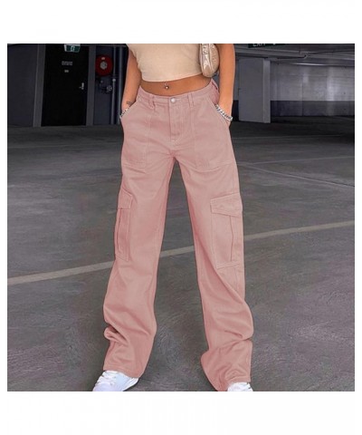 Cargo Pants Women High Waist Joggers Stretch Baggy Multiple Pockets Relaxed Fit Straight Wide Leg Y2K Pants Dressy Sweatpants...