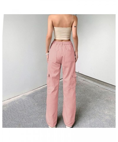 Cargo Pants Women High Waist Joggers Stretch Baggy Multiple Pockets Relaxed Fit Straight Wide Leg Y2K Pants Dressy Sweatpants...