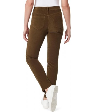 Women's Amanda Corduroy Slim High Rise Pant Juniper Olive $11.50 Blouses