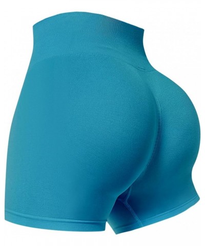 1-3 Pack Workout Shorts Women Scrunch Butt Lifting Biker Shorts Seamless Gym Workout Booty Shorts 1-pack Turquoise $10.59 Act...