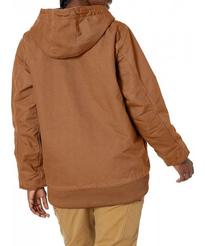 Women's Loose Fit Washed Duck Insulated Active Jacket Brown $37.50 Uniforms