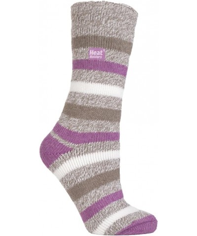 Women's STRIPED Ultimate Thermal Socks, One size 5-9 us Patterdale $14.99 Socks