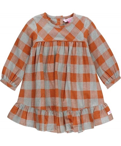 RuffleButts® Baby/Toddler Girls Flowy Tiered Button Back Dress Hadlee Plaid $20.27 Dresses