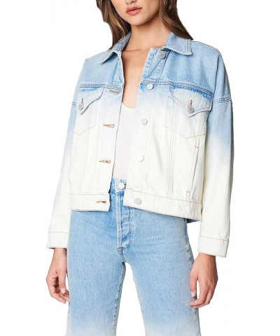 womens Luxury Clothing Denim Trucker Jacket Toned Down $24.50 Jackets