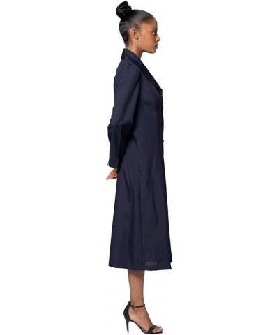 Button Front Clergy Dresses for Women - Elegant Church Dress & Uniform, Clergy Robes Women Choir Robe G11674 Navy $33.28 Dresses