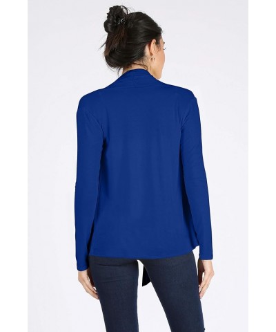 Lightweight Cardigans for Women Reg and Plus Size Light Cardigans for Women Summer Long Sleeves Royal Blue $11.39 Sweaters