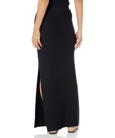 Women's Tyler Ribbed Sweater Skirt Black $24.62 Skirts