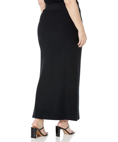 Women's Tyler Ribbed Sweater Skirt Black $24.62 Skirts