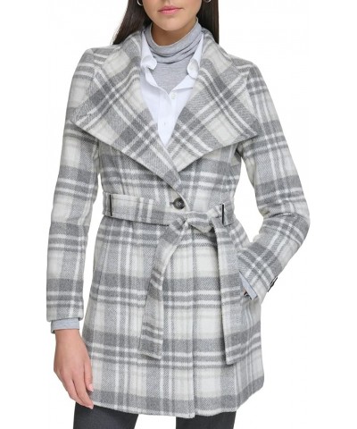womens Wool Wrap Grey/Ivory $44.20 Accessories