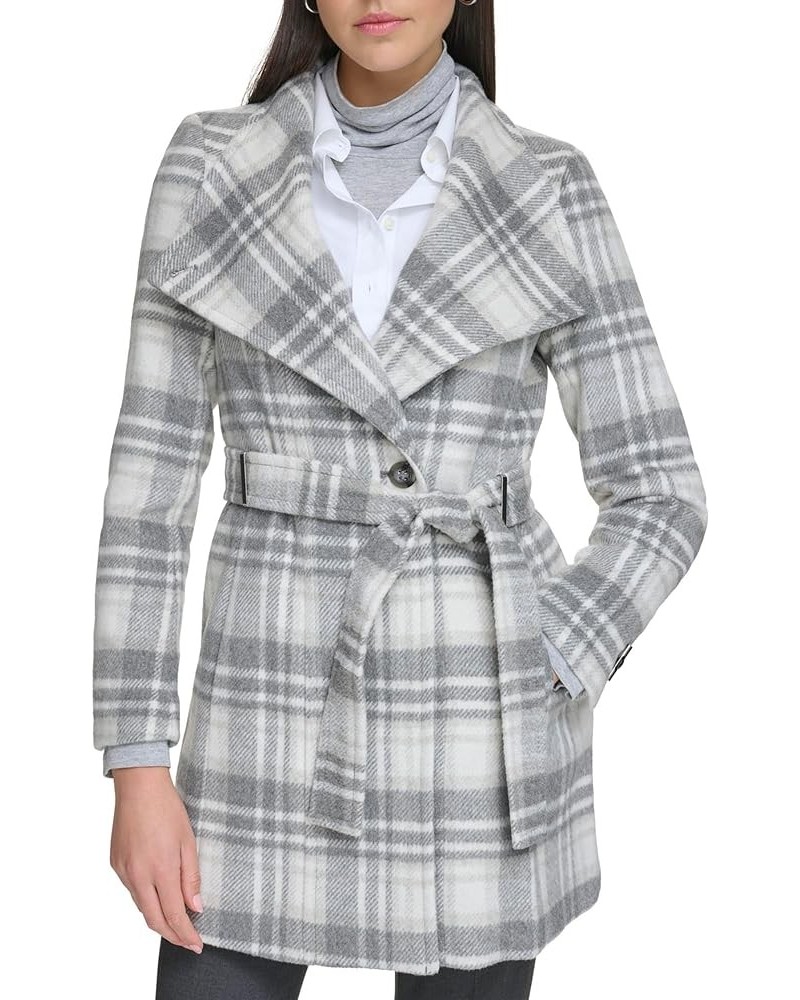 womens Wool Wrap Grey/Ivory $44.20 Accessories