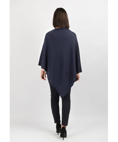 Poncho 100% Cashmere - Made in Italy Blue $57.75 Coats