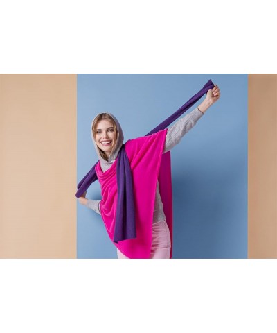 Poncho 100% Cashmere - Made in Italy Blue $57.75 Coats