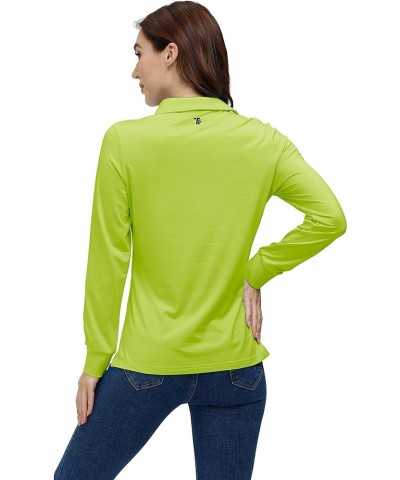 Golf Polo Shirts for Women Long Sleeve Colourful Quick-Dry Workwear & Activewear-Womens Athletic Apparel Green 2 $16.50 Shirts