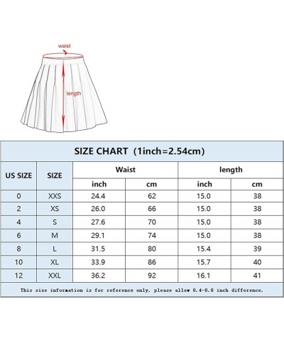 Women's High Waist Pleated Mini Skirt Skater Tennis Skirt Light Green $12.64 Skirts