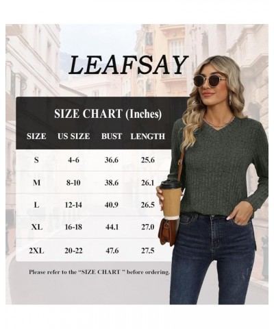 Long Sleeve Shirts for Women Crew Neck Solid Color Lightweight Tunic Tops Casual Pullover B Black $12.88 Tops