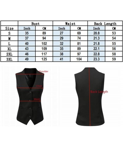 Women's Fully Lined Vest Formal Business Dress Suits Button Down Waistcoats Pink $17.48 Vests