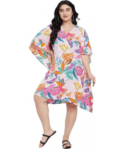 Gypsie Blu Women Caftan Tunic Top African Dashiki Kimono Dress Summer Sundress Tunic Plus Size Mini Dress Beige Leopard Short...