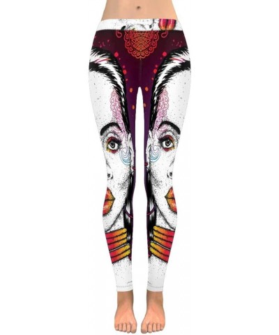 Tribal African American Woman Stretchy Capri Leggings Skinny Yoga Pants Regular & Plus Sizes 2XS-5XL Design 3 $16.32 Leggings